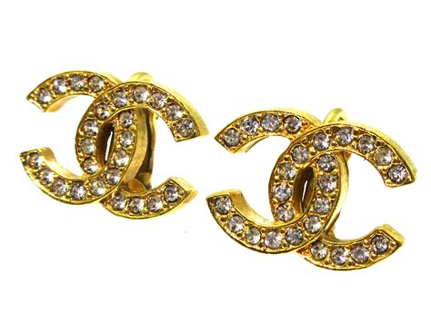 chanel earrings clips|authentic chanel earrings.